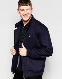 Куртка Харрингтон с подкладкой в клеточку Lyle &amp; Scott - Темно-синий
