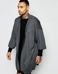 Трикотажное кимоно - Темный металл Religion