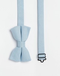 Синий галстук-бабочка с меланжевым эффектом ASOS - Синий