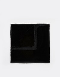 Бархатный платок для пиджака Reclaimed Vintage - Черный