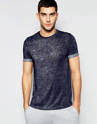 Темно-синяя меланжевая футболка для дома ASOS - Темно-синий