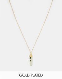 Ожерелье с агатами Rock N Rose Lordes - Золотой