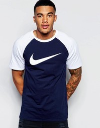 Синяя футболка с рукавами реглан Nike 779696-451 - Синий