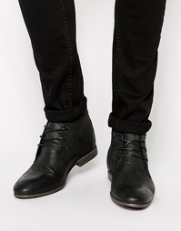 Кожаные ботинки чукка ASOS - Черная кожа
