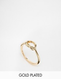 Позолоченное кольцо с отделкой Nylon - С золотым покрытием