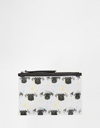 Кошелек с мопсом Monki - Черный