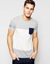 Футболка колор блок с карманом Tommy Hilfiger - Белый