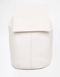 Рюкзак из мягкой ткани без подкладки ASOS - Кремовый