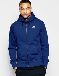 Синий худи на молнии Nike AW77 545261-458 - Синий