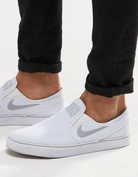 Кроссовки-слипоны Nike SB Zoom Stefan Janoski 831749-100 - Белый