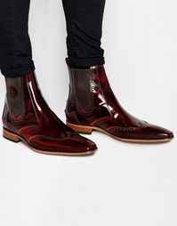 Кожаные ботинки челси Jeffery West Brogue - Коричневый