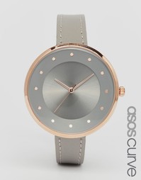 Однотонные часы ASOS CURVE - Серый