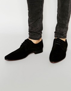 Черные замшевые туфли дерби ASOS - Черный