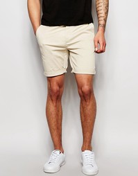 Узкие серые шорты чиносы ASOS - Cement marl