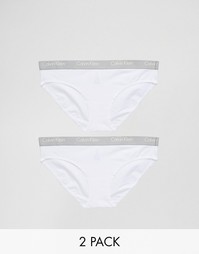 Набор из 2 хлопковых трусиков-бикини Calvin Klein CK One - Белый