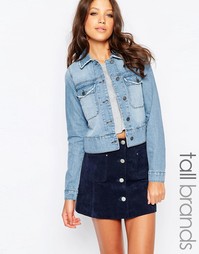 Джинсовая куртка с бахромой по краю Vero Moda Tall - Деним