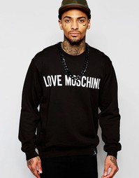 Свитшот с цепочкой Love Moschino - Черный