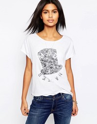 Футболка с принтом Mad As A Hatter Pepe Jeans - 802 оптический белый