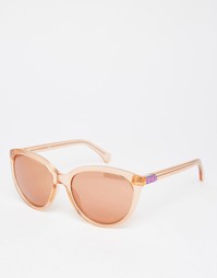 Солнцезащитные очки кошачий глаз Calvin Klein - Персиковый