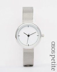 Часы с узким сетчатым ремешком ASOS PETITE - Серебряный