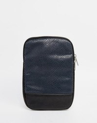 Чехол для iPad Mini с эффектом змеиной кожи ASOS - Темно-синий