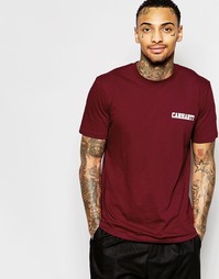 Футболка Carhartt WIP - Burgundy