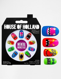 Наклейки для ногтей House Of Holland By Elegant Touch - Мозговые монст
