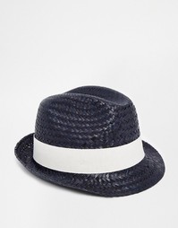 Соломенная шляпа Catarzi - Темно-синий