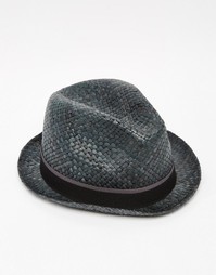 Cоломенная шляпа Paul Smith Bovens - Черный
