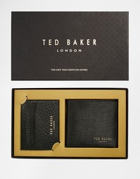 Подарочный набор с кожаным бумажником и визитницей Ted Baker Texty