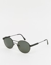 Круглые солнцезащитные очки в металлической оправе Han Kjobenhavn
