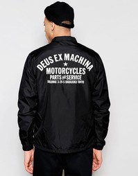Спортивная куртка с принтом на спине Deus Ex Machina - Черный