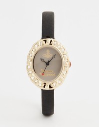 Часы на кожаном ремешке Vivienne Westwood Mini VV005SMBK - Черный