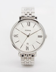 Серебристые часы-браслет Fossil Jacqueline - Серебряный