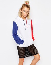 Oversize-худи в стиле колор блок Le Coq Sportif