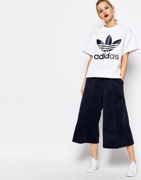 Укороченная юбка-брюки с широкими штанинами adidas Originals by HYKE