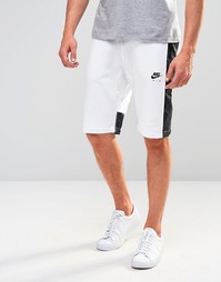 Белые трикотажные шорты Nike 727363-100 - Белый