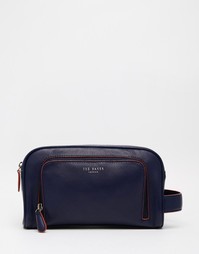 Кожаный несессер Ted Baker Dotstop - Синий