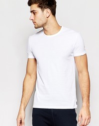 Белая облегающая футболка с круглым вырезом Paul Smith - Белый