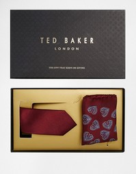 Подарочный комплект с шелковым галстуком и платком-паше Ted Baker Youl
