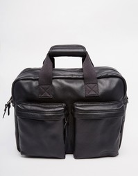 Кожаная сумка для ноутбука Eastpak Tomec - Черный