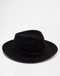 Мягкая шляпа с плоской круглой тульей и широкими полями Catarzi