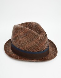 Cоломенная шляпа Paul Smith Bovens - Коричневый