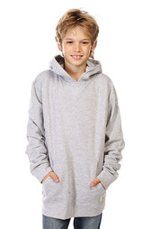 Толстовка кенгуру детская Quiksilver Rebel Ph 3 Heather Grey