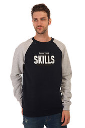 Толстовка классическая Skills 3d Navy/Grey