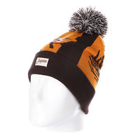 Шапка с помпоном Запорожец Woodpecker Beanies Brown