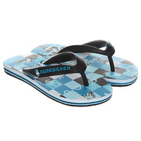Вьетнамки детские Quiksilver Molokai Check Black/Blue/White