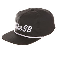 Бейсболка с прямым козырьком Nike SB Unstructured Dri-Fit Pro Black