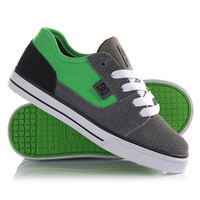 Кеды кроссовки низкие детские DC Tonik Tod Grey/Black/Green