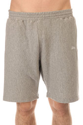Шорты классические Stussy Stock Fleece Shorts Grey Heather